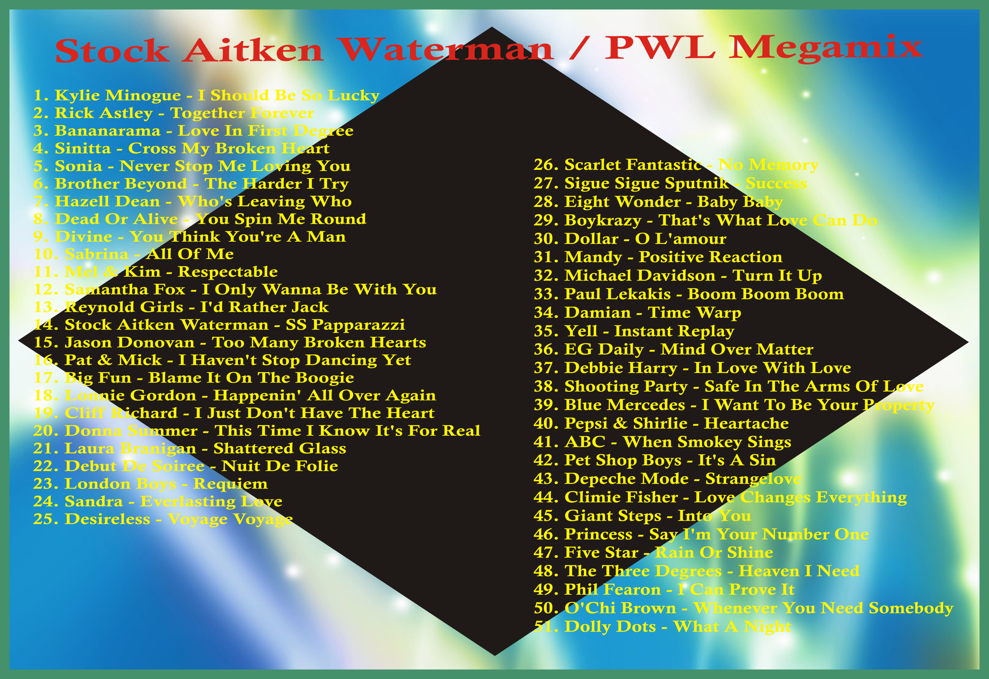 Stock Aitken Waterman PWL Megamix Stock Aitken Waterman PWL Megamix