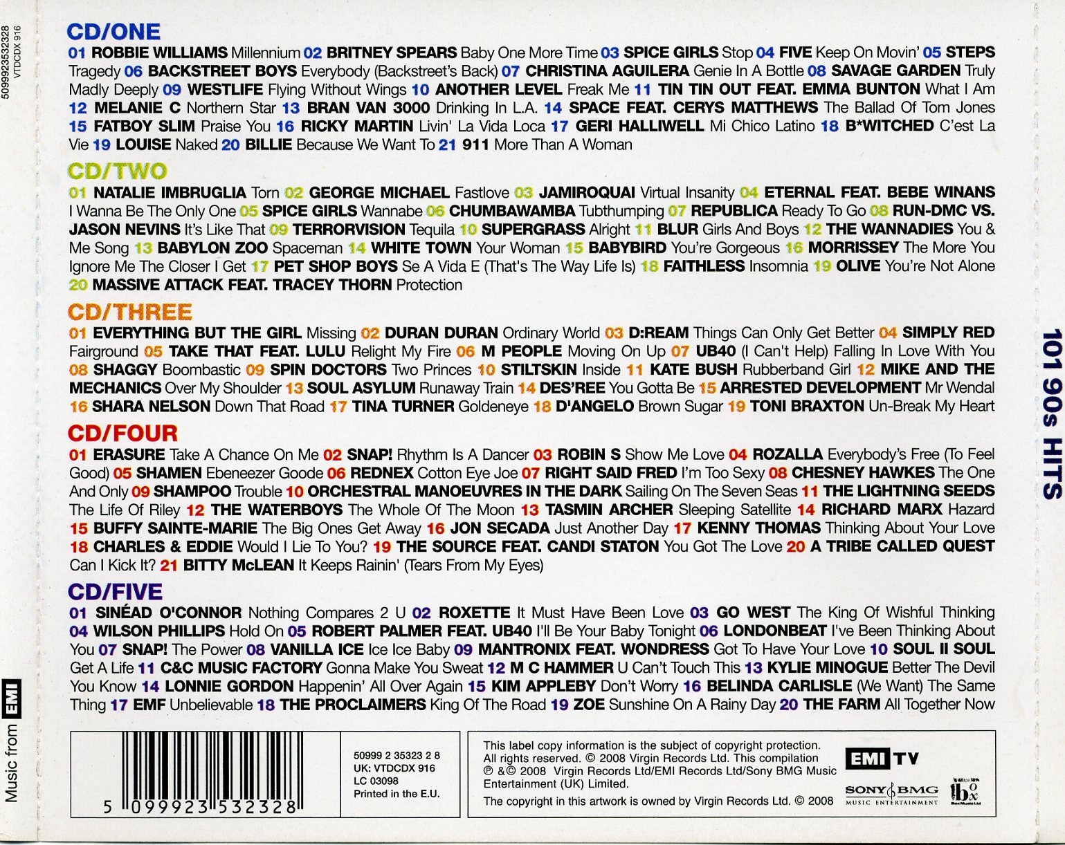Va - 101 90s Hits (5 CD) Va - 101 90s Hits (5 CD)